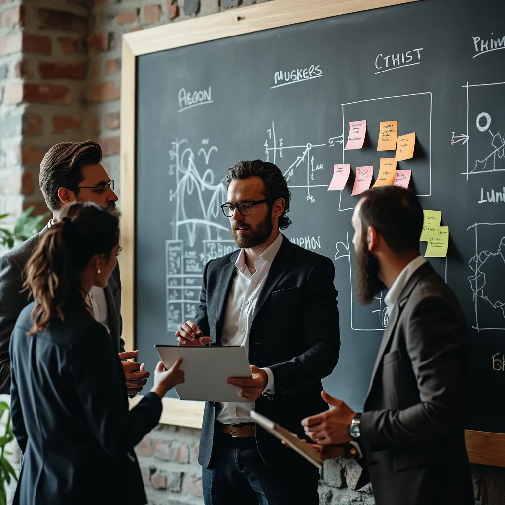 Equipo en sesión de trabajo